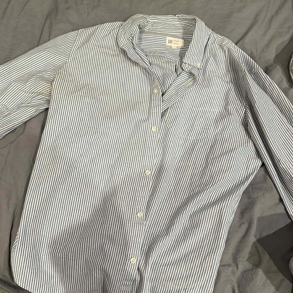 Striped button down shirt